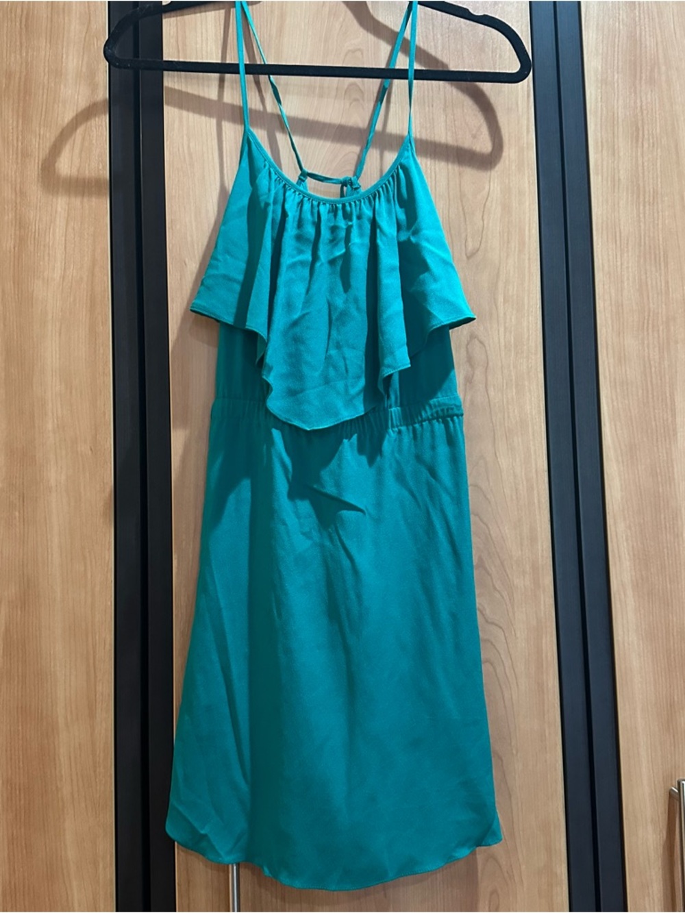 Teal Ruffle Sundress - Picture 2 of 3